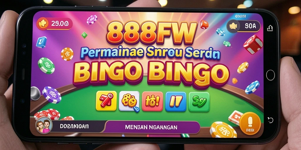 Tampilan screenshot utama 888FW menampilkan momen mendebarkan saat bermain Bingo.