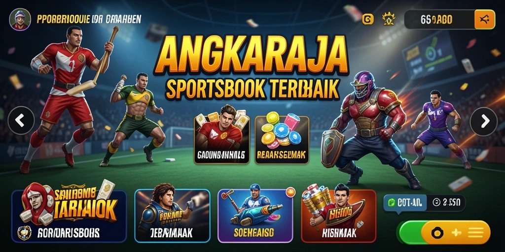 Tampilan menarik selama permainan Sportsbook di ANGKARAJA.