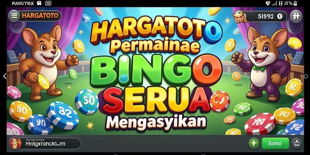 Screenshot HARGATOTO menampilkan gameplay yang menarik saat bermain Bingo.