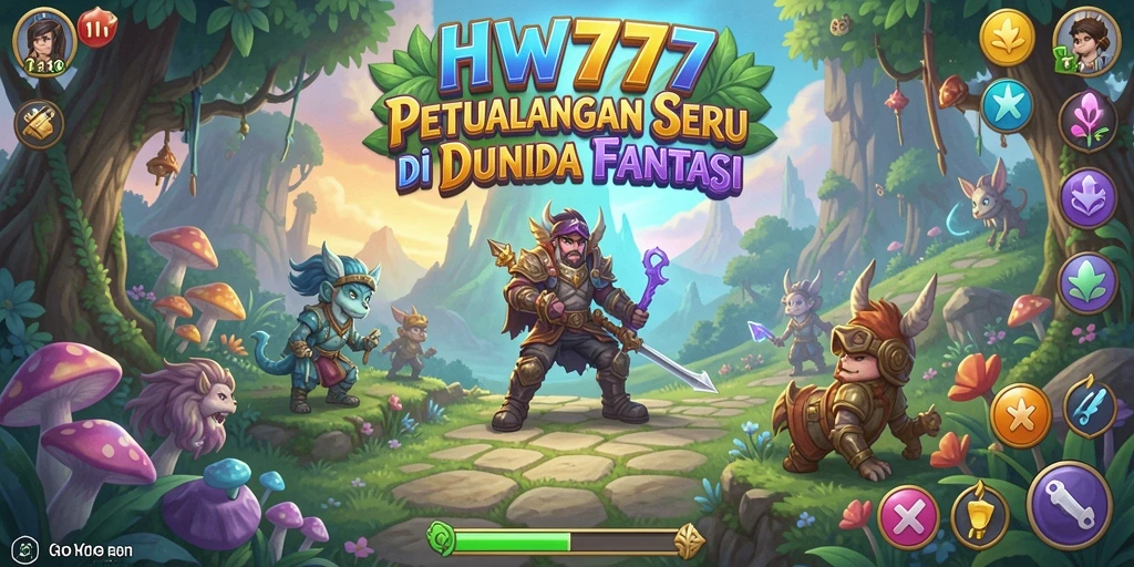 Screenshot gameplay HW777 yang menunjukkan petualangan seru.