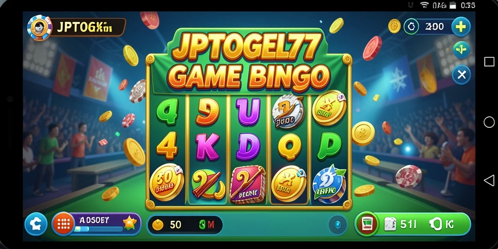 Tampilan gameplay seru dari permainan Bingo JPTOGEL77.