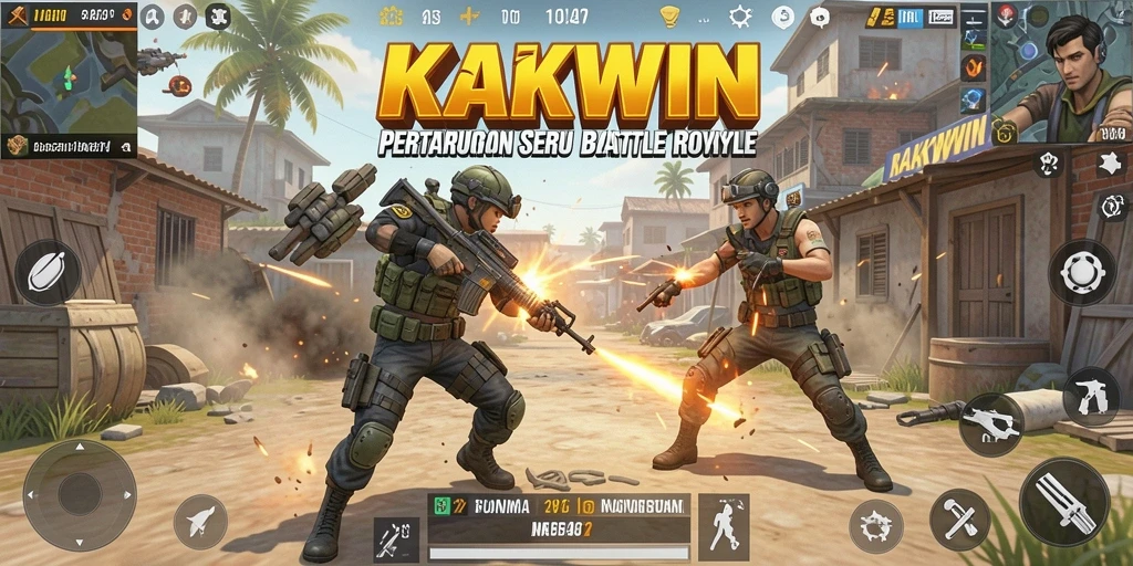 Tampilan seru dari pertandingan Battle Royale KAKWIN.