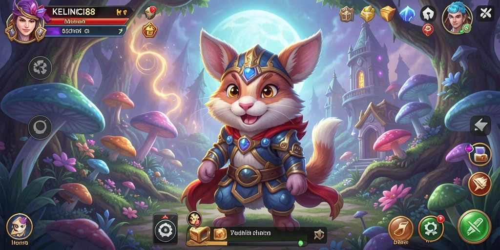 Tampilan gameplay KELINCI88 yang penuh aksi dan strategi Tower Defense.