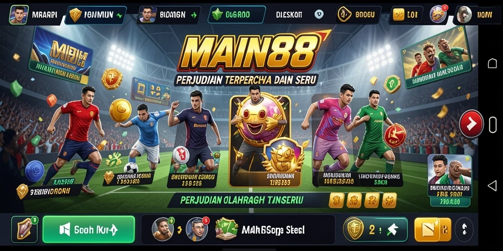 Tampilan gameplay yang menarik dari aplikasi Sportsbook.