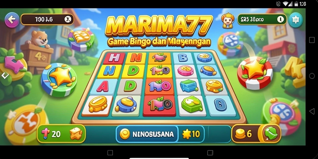 Tampilan gameplay seru dari MARIMA77 dengan suasana Bingo yang menegangkan.