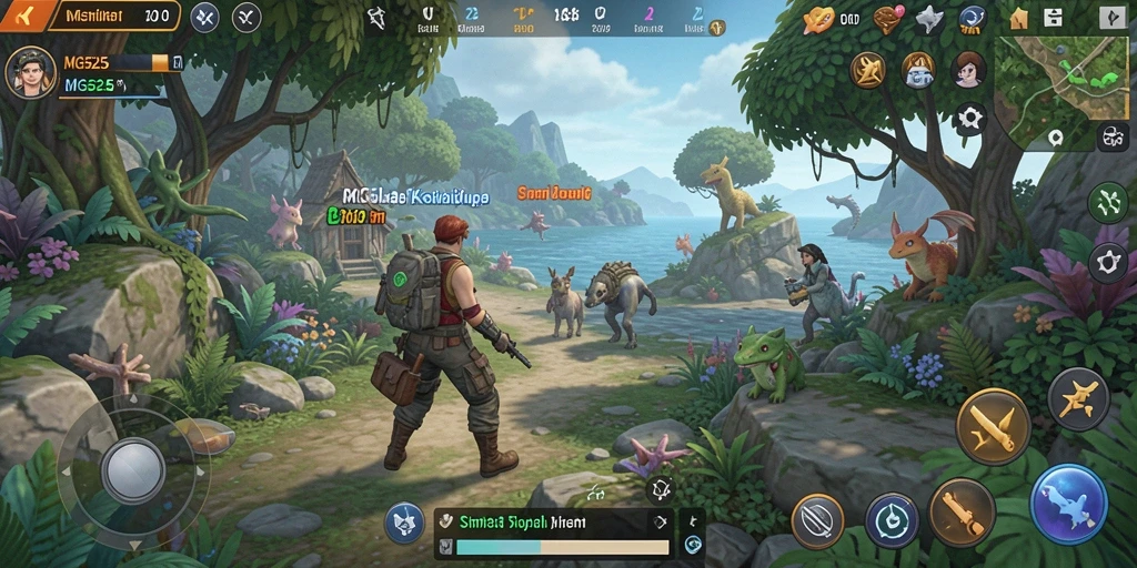 Tampilan gameplay MG525 yang realistis dan interaktif.