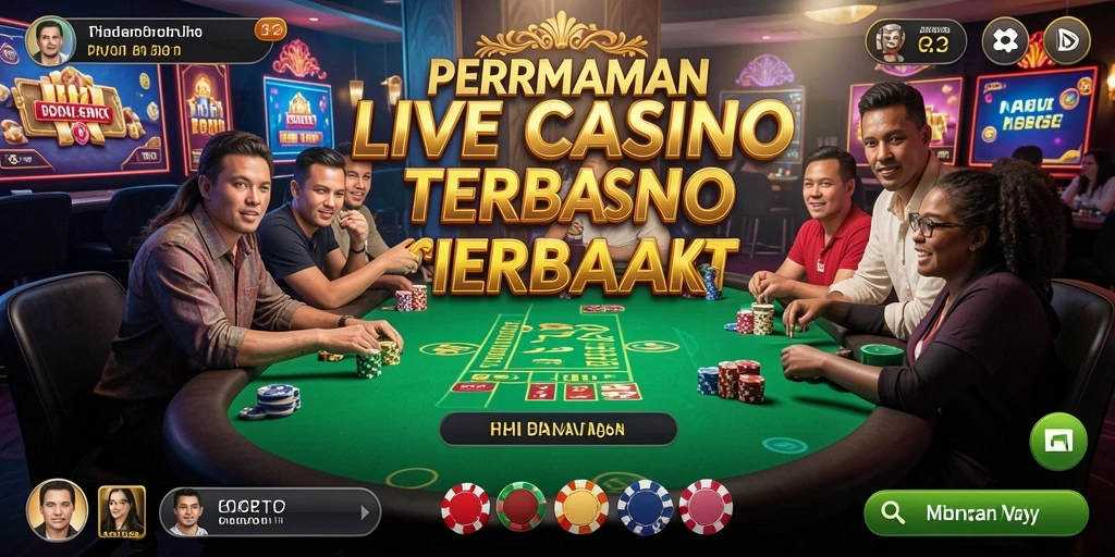Tampilan gameplay seru dari N32 Live Casino dengan dealer langsung.