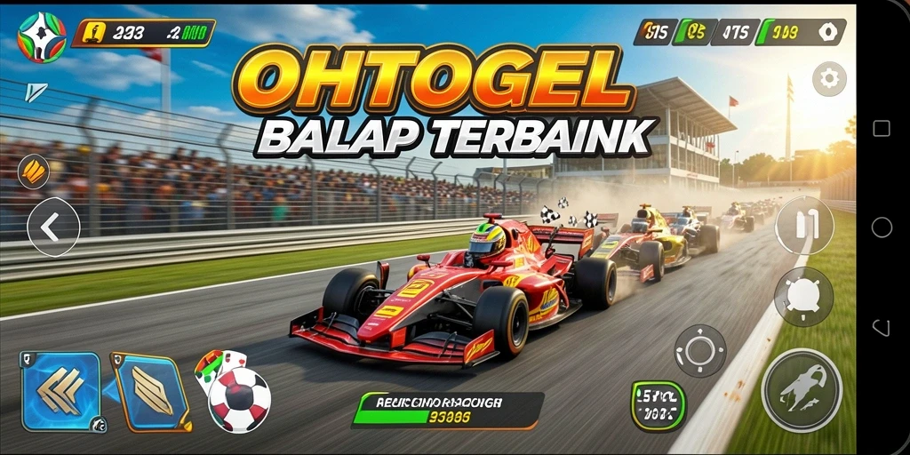 Tampilan gameplay menarik dari OHTOGEL saat balapan.