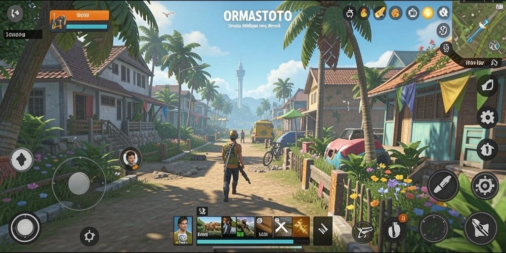Tampilan menarik dari gameplay ORMASTOTO yang menggambarkan simulasi kehidupan.