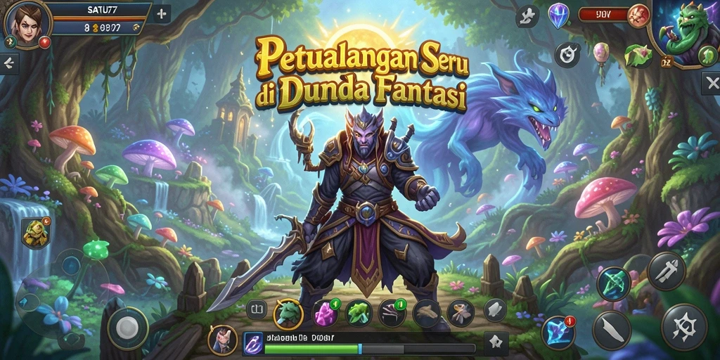 Tampilan gameplay SATU77 yang penuh aksi dan petualangan.