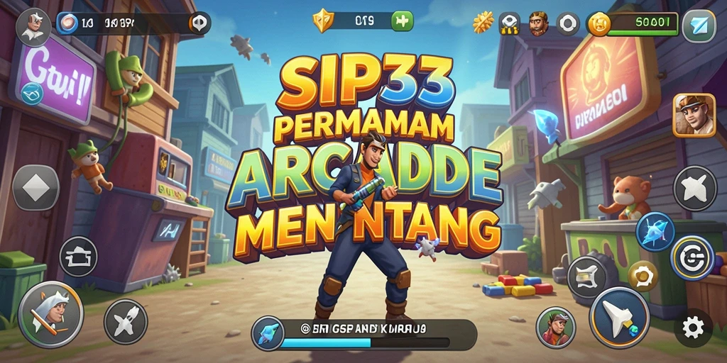 Tangkapan layar SIP33 menampilkan aksi cepat dan grafik menarik dalam permainan Arcade.