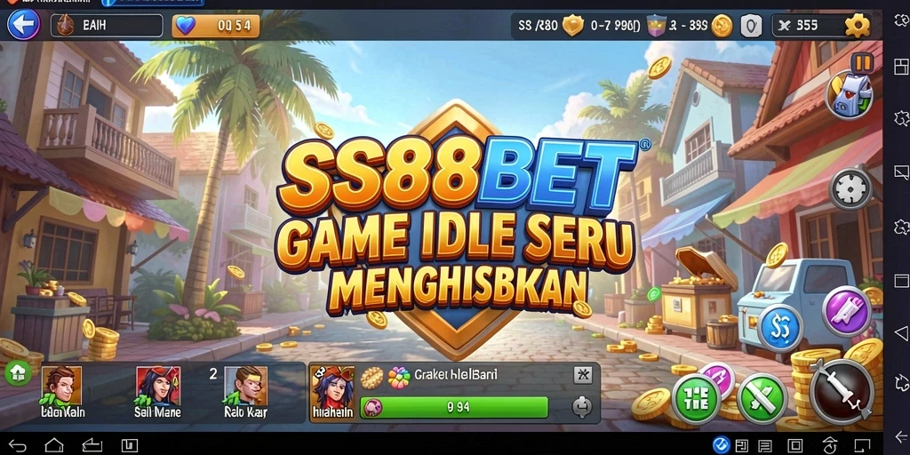 Tampilan gameplay SS88BET dengan karakter dan sumber daya yang berkembang.