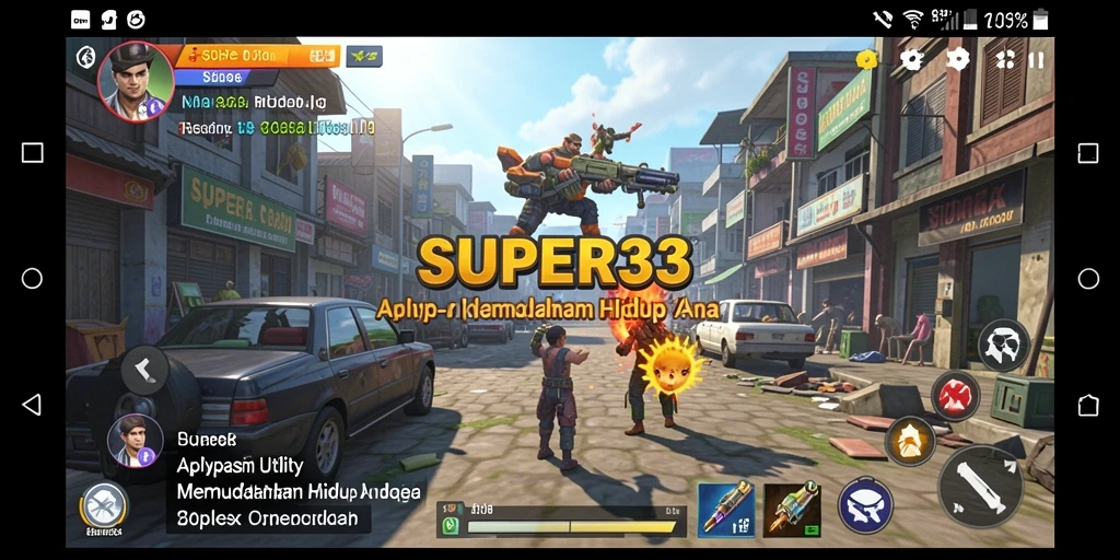 Tampilan sederhana SUPER33 yang memudahkan pengguna.