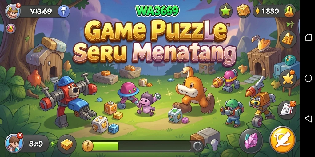 Screenshot gameplay WA369 menampilkan tantangan puzzle yang menarik.
