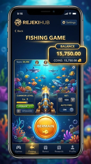 Tampilan aplikasi rejekihub yang user-friendly.